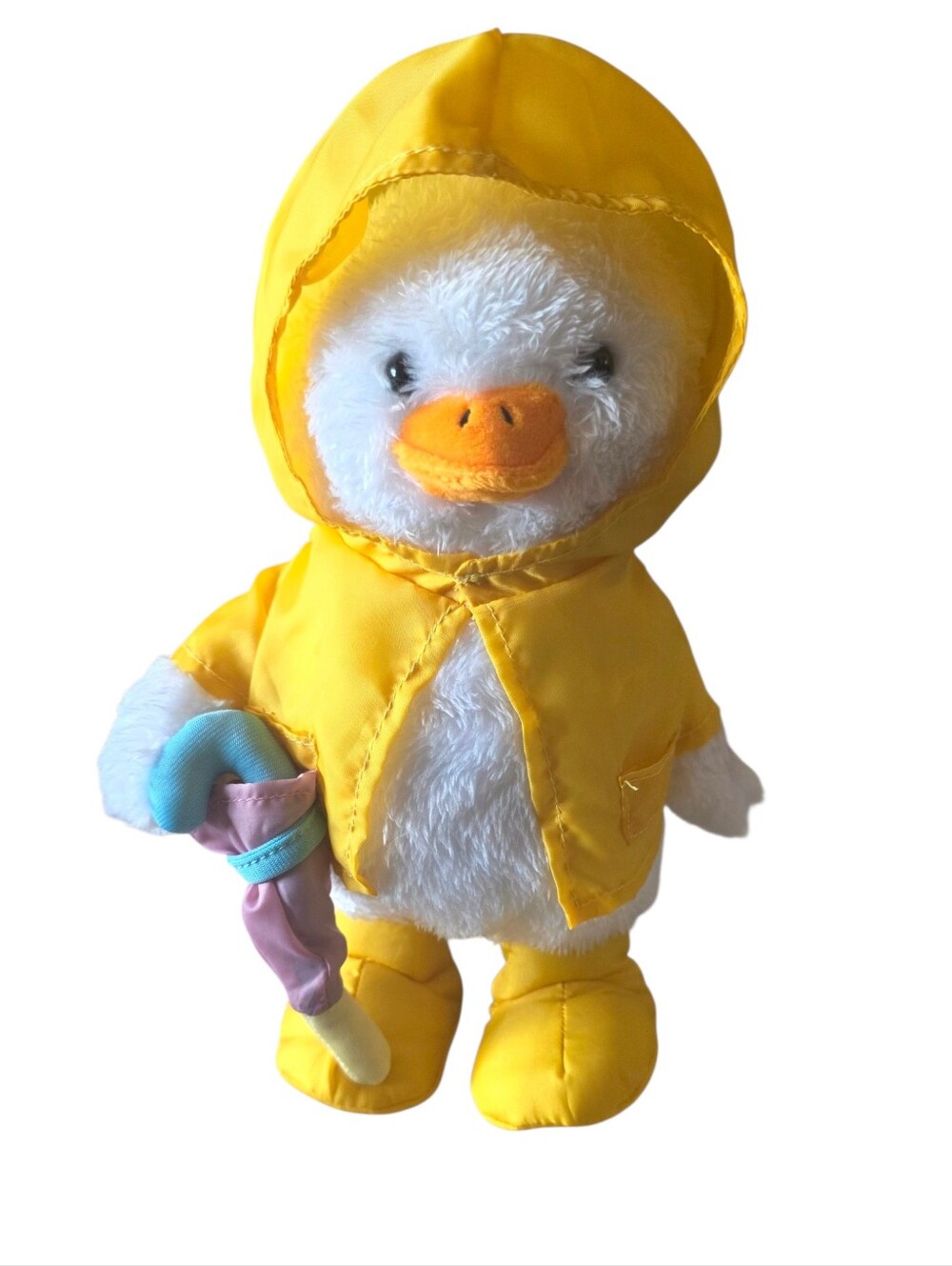 Joyward Animated Side Stepper Yellow Duck In Raincoat abd Umbrella New With Tags